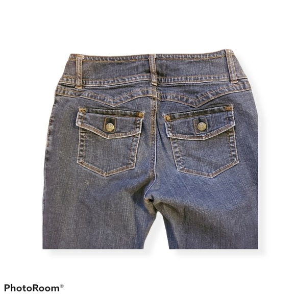 CABI women's jeans, button pockets, size 4,, wide leg - Picture 10 of 13